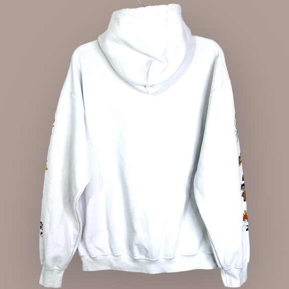 Space Jam Tune Squad Graphic Pullover Hoodie Sweatshirt White Unisex L - Picture 2 of 9